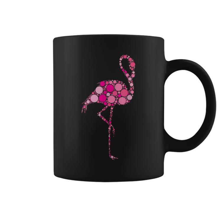 Pink Polka Dot Flamingo International Dot Day Coffee Mug