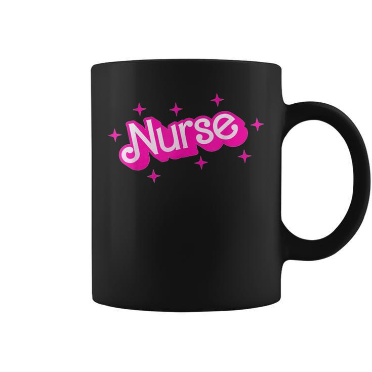 Pink Retro Nurse Appreciation Nursing Profession Rn Lpn Np Coffee Mug