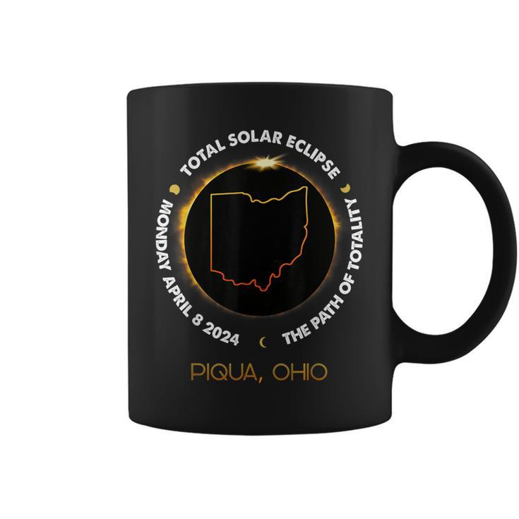 Piqua Ohio Total Solar Eclipse 2024 Coffee Mug