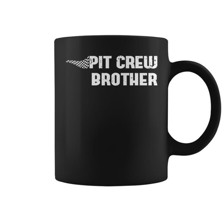 Pit Crew Brother Racing Car Family Matching Birthday Party Coffee Mug