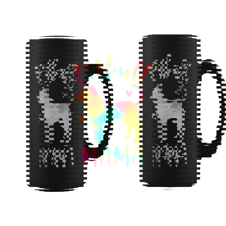 Pitbull Mama Colorful Pitbull Terrier Pittie Dog Mom Coffee Mug
