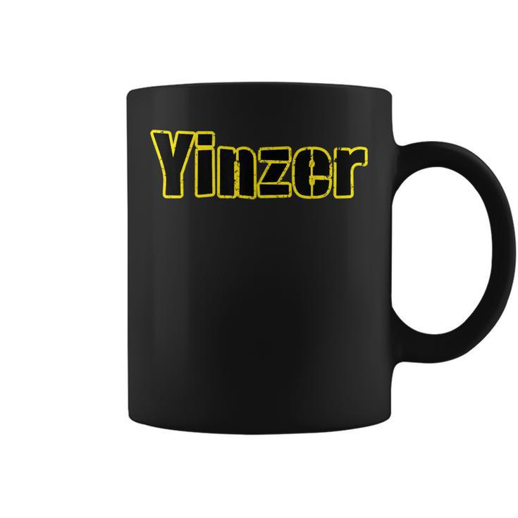 Pittsburgh Black And Yellow Pennsylvania Yinzer Coffee Mug