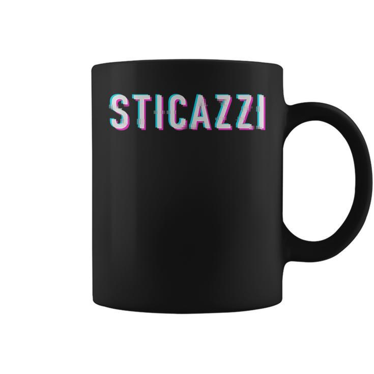 Pixel Snob Phrase Ironic Written Effect Glitch Sticazzi Coffee Mug