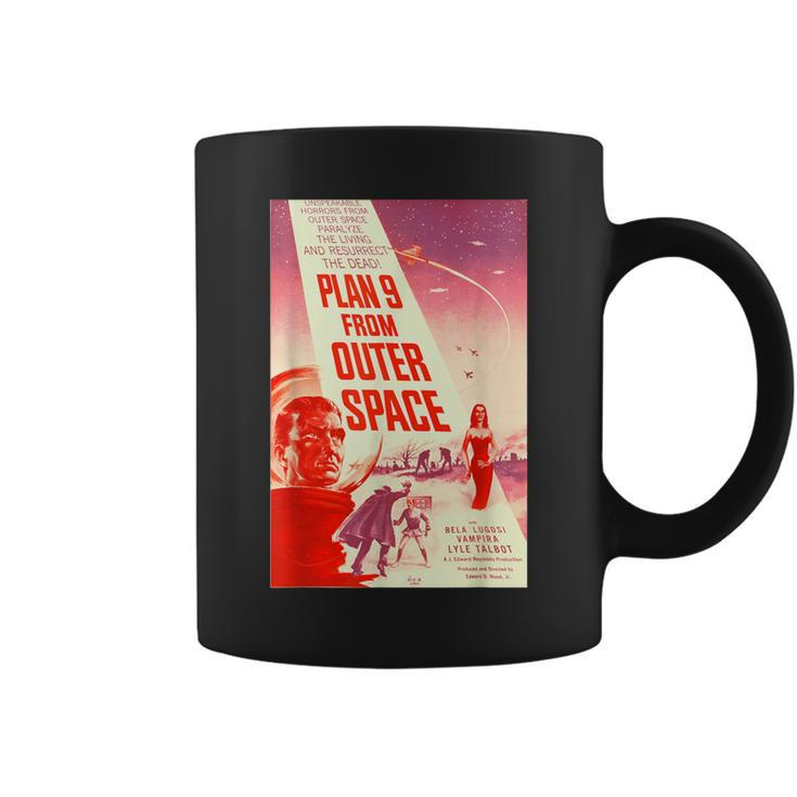 Plan 9 From Outer Space Sci-Fi Sience Vintage Poster B Movie Coffee Mug