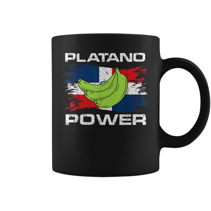 Platano Power Dominican Republic Flag Coffee Mug