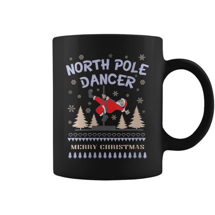 Pole Dance Fun Graphic Santa Claus North Pole Dancer Coffee Mug