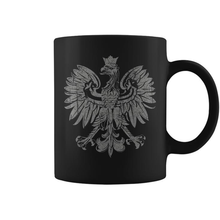 Polish Eagle Poland Coat Of Arms Polish Pride Retro Flag Coffee Mug