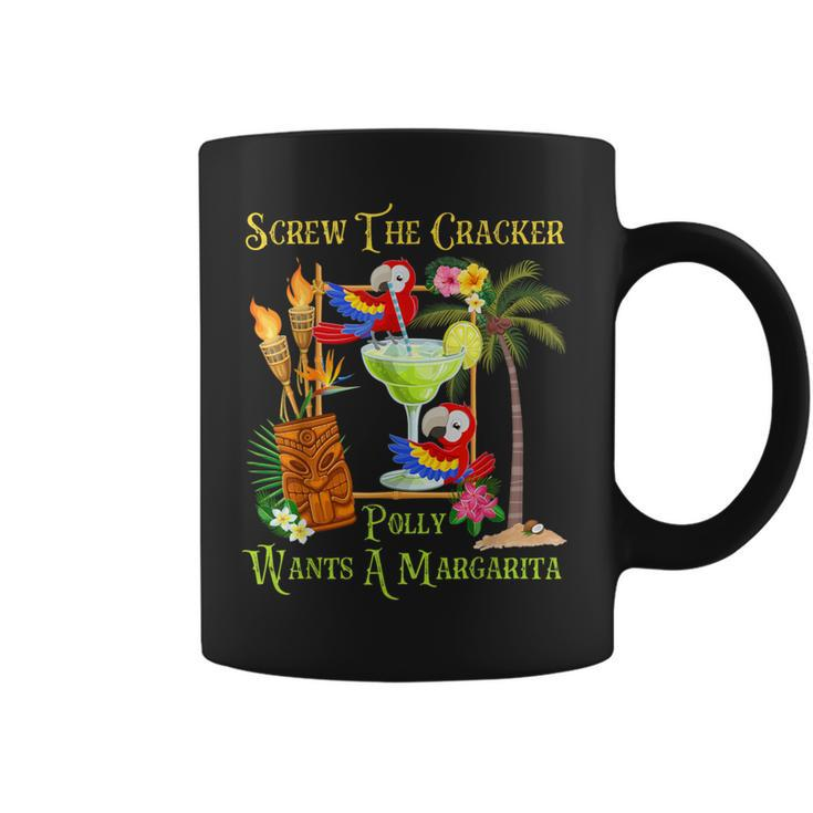 Polly Wants A Margarita Tropical Vacation Parrot Group Coffee Mug