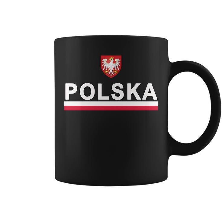 Polska National Eagle And Flag Coffee Mug