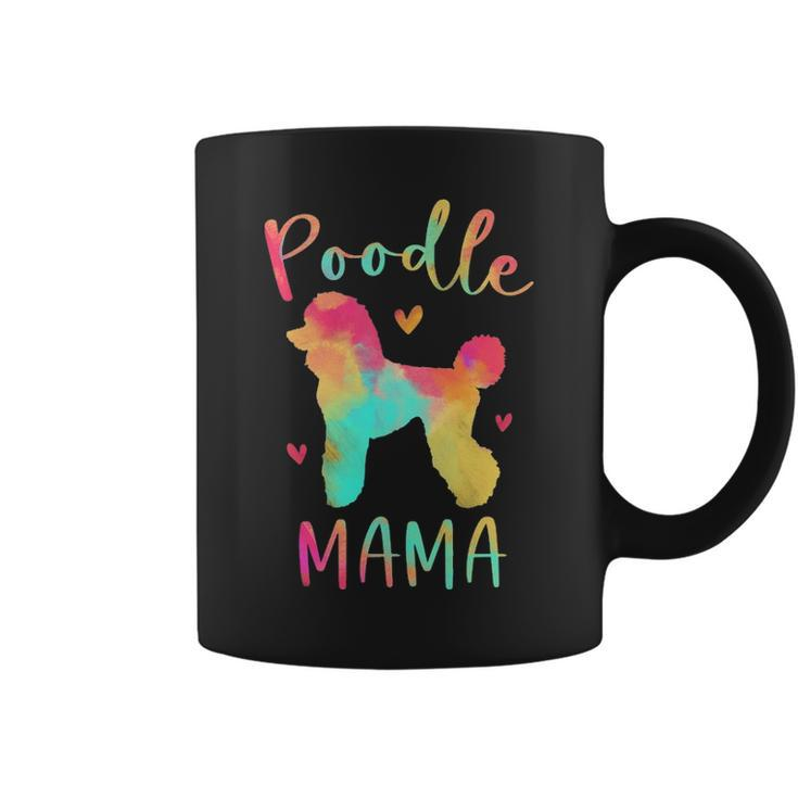 Poodle Mama Colorful Poodle Dog Mom Coffee Mug