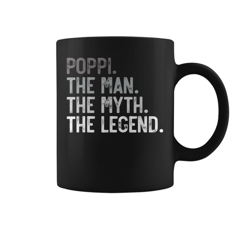Poppi The Man The Myth The Legend Father's Day For Grandpa Coffee Mug
