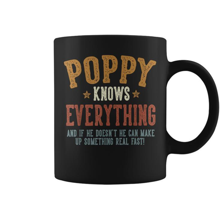 Poppy Knows Everything Humorous Father's Day Poppy Coffee Mug