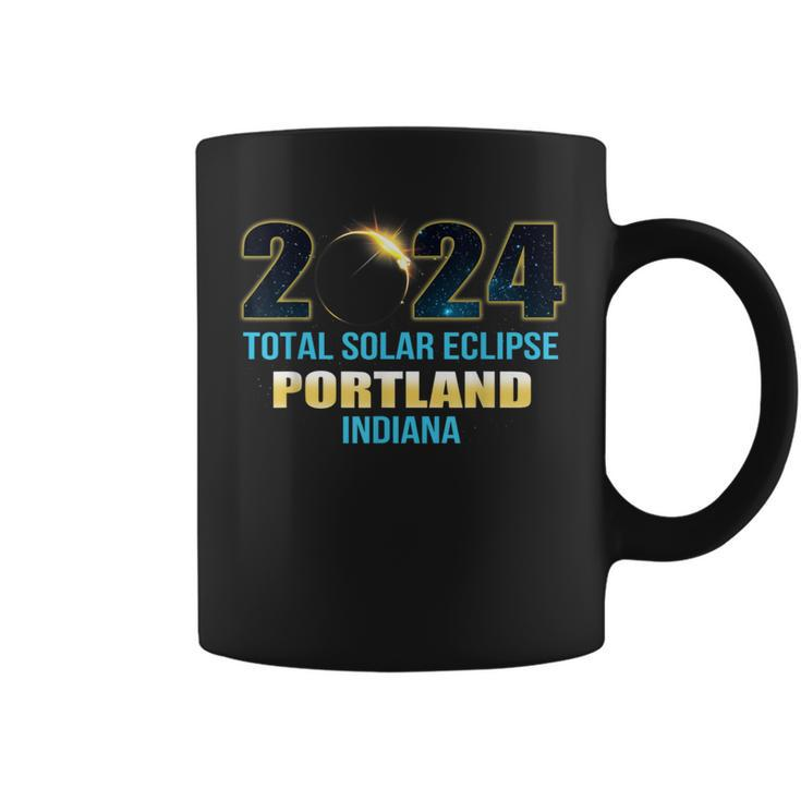 Portland Indiana Total Solar Eclipse 2024 Coffee Mug