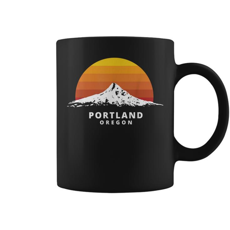 Portland Oregon Mt Hood Sunset Clean Variant Coffee Mug