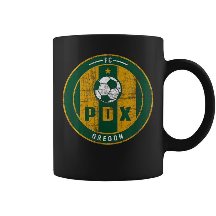 Portland Soccer Jersey Distressed Badge Original Coffee Mug