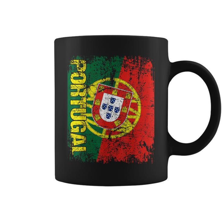 Portugal Flag Vintage Distressed Portugal Coffee Mug