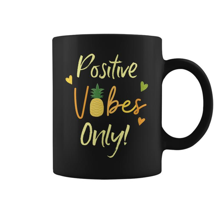Positive Vibe Only Transfer Day Infertility Ivf Pineapple Coffee Mug