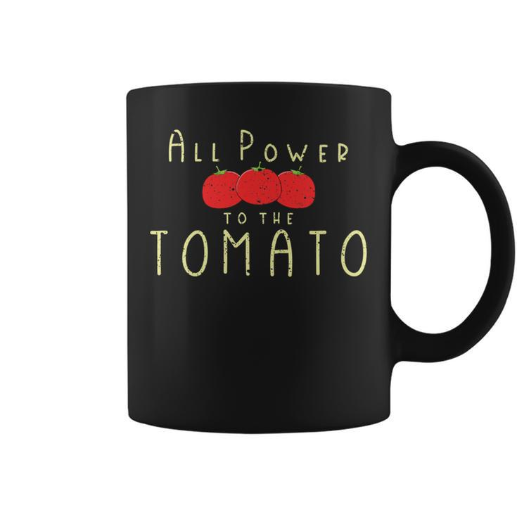 All Power To The Tomato Foodie Vegan Farmer's Market Coffee Mug