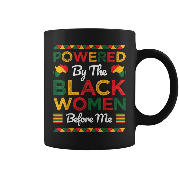 Powered By The Black Before Me Black History Month Coffee Mug