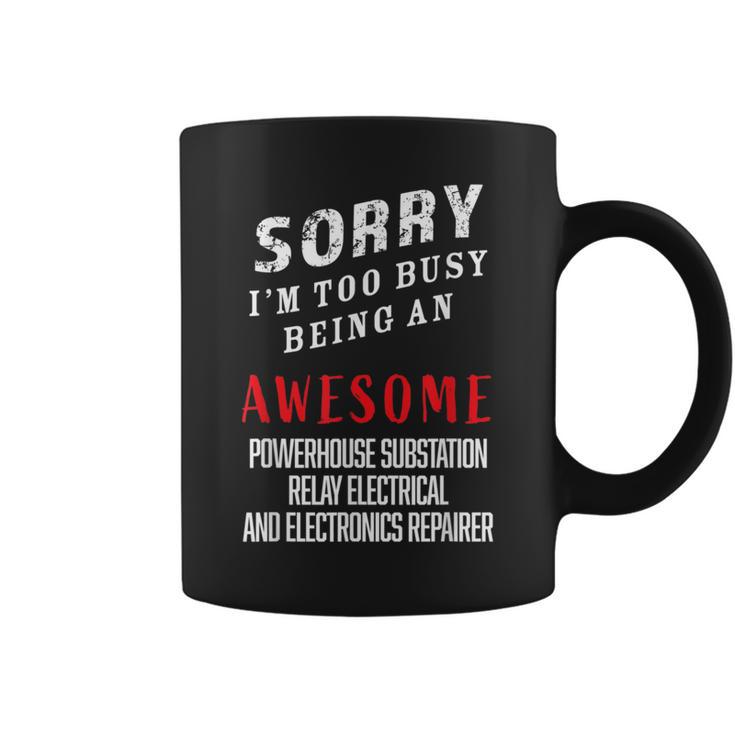 Powerhouse Substation Relay Electrical Electronics Repairer Coffee Mug