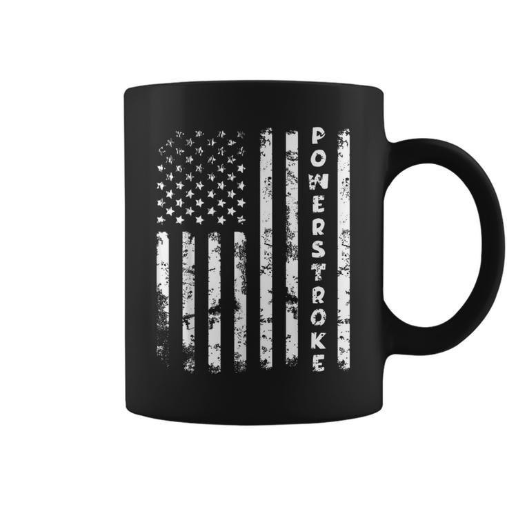 Powerstroke 67 Obs 73 American Flag 60 Car Coffee Mug