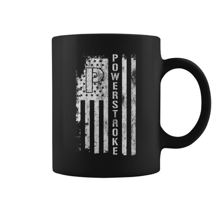 Powerstroke American Flag Coffee Mug