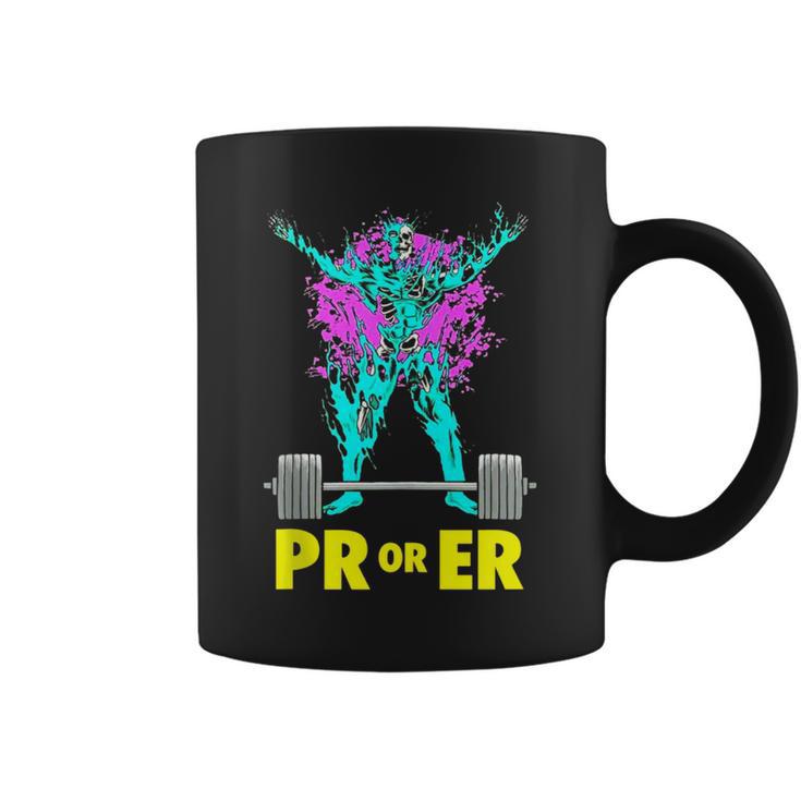 Pr Or Er Weightlifting Bodybuilding Workout Musclebuilding Coffee Mug