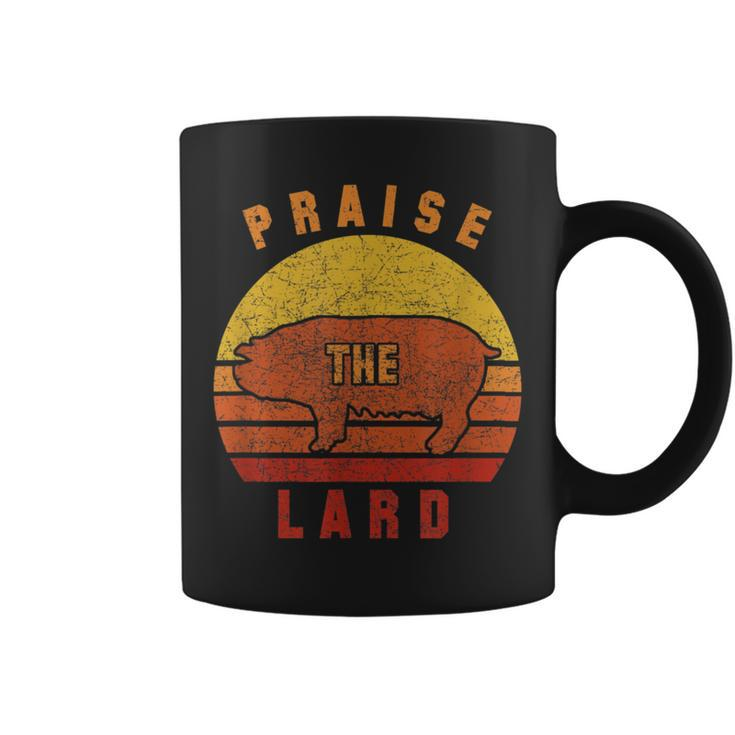 Praise The Lard Retro Sunset Coffee Mug