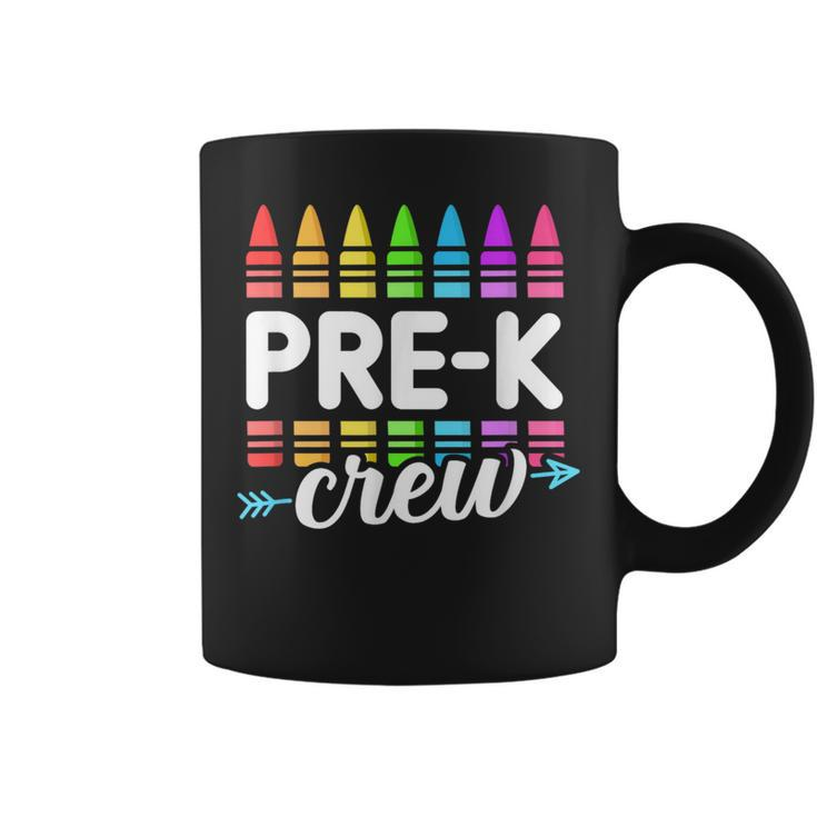 Pre-K Crew Teacher Team Squad Hello Back School Graduation Coffee Mug
