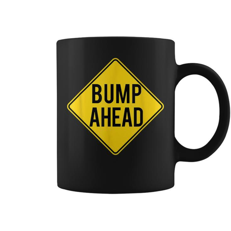 Pregnancy Baby Announcement- Bump Ahead-Pretty Coffee Mug