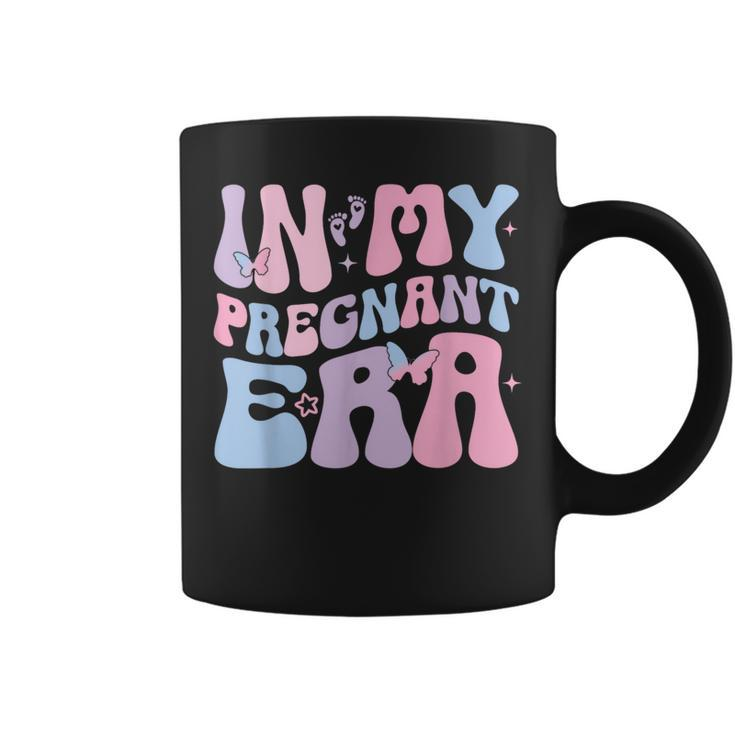 In My Pregnant Era Groovy Pregnant Pregnancy Women Coffee Mug