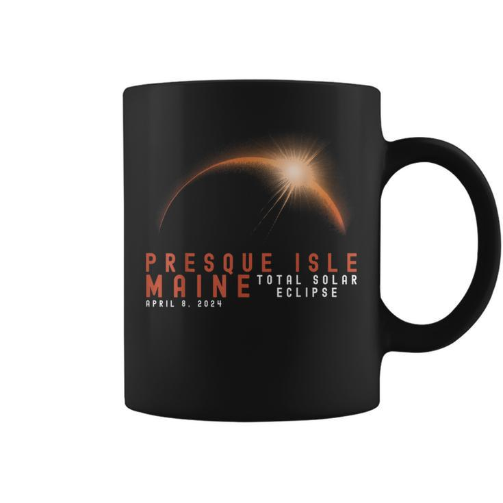 Presque Isle Maine Eclipse Solar Total April 8 2024 Eclipse Coffee Mug