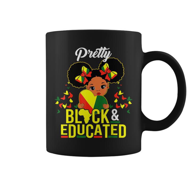 Pretty Black And Educated I Am The Strong African Queen Girl Coffee Mug