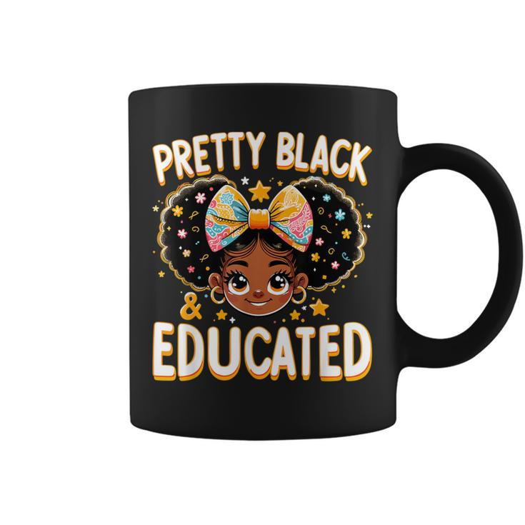Pretty Black And Educated Black History Queen African Coffee Mug