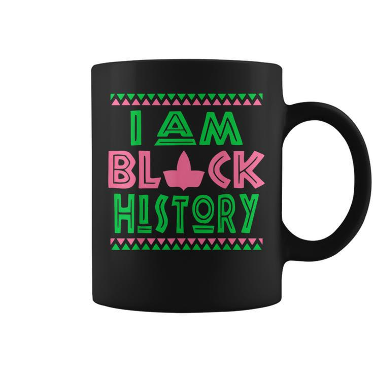 Pretty Cute Pink-Green I Am Black History Aka Coffee Mug