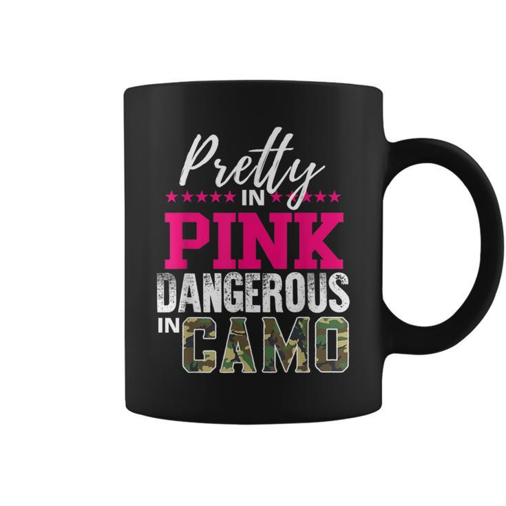 Pretty In Pink Dangerous In Camo Hunting Girl Coffee Mug