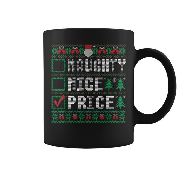 Price Family Name Xmas Naughty Nice Price Christmas List Coffee Mug