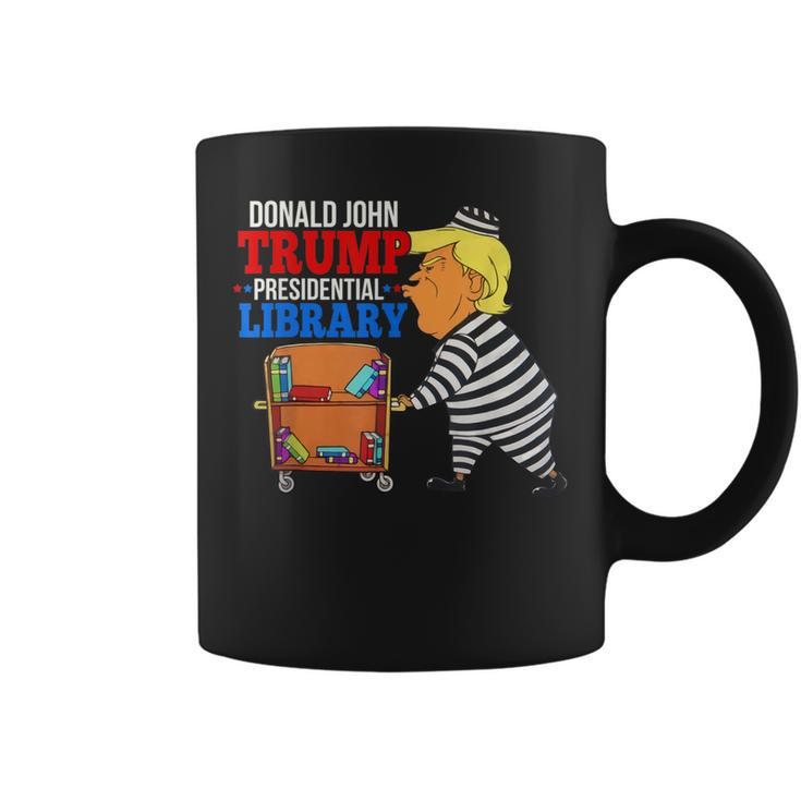 Prison Trump Presidential Library Anti Trump 2022 Coffee Mug