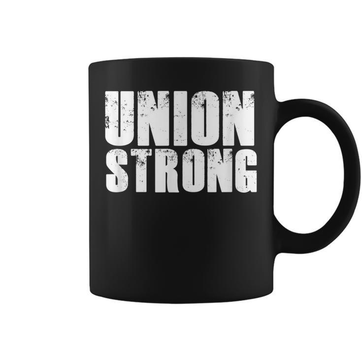 Pro Union Strong Blue Collar Worker Labor Day Dad Coffee Mug