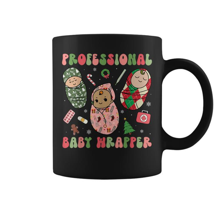 Professional Baby Wrapper Labor Delivery Nurse Christmas Pjs Coffee Mug