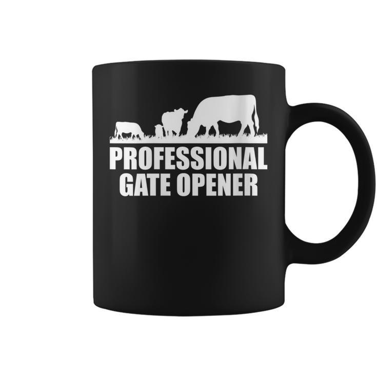 Professional Gate Opener Cow Apparel Coffee Mug