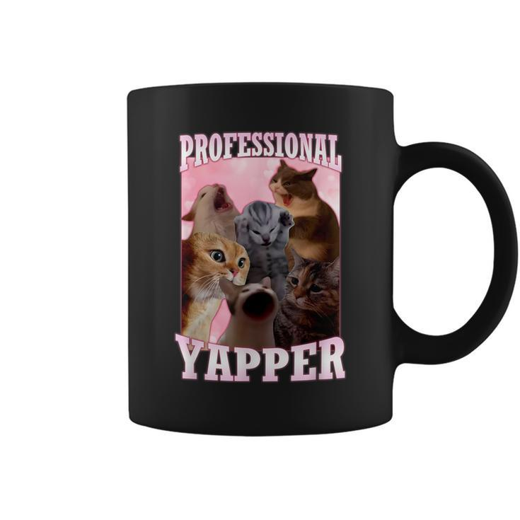 Professional Yapper Meme Screaming Cat Coffee Mug