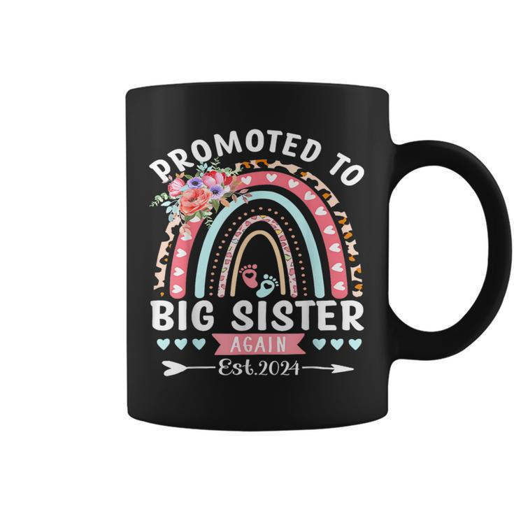 Promoted To Big Sister Again 2024 Soon To Be Big Sister Fun Coffee Mug