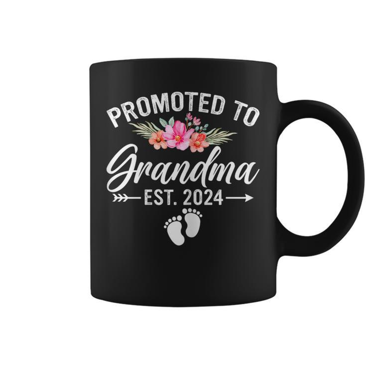 Promoted To Grandma 2024 First Time New Grandma Pregnancy Coffee Mug