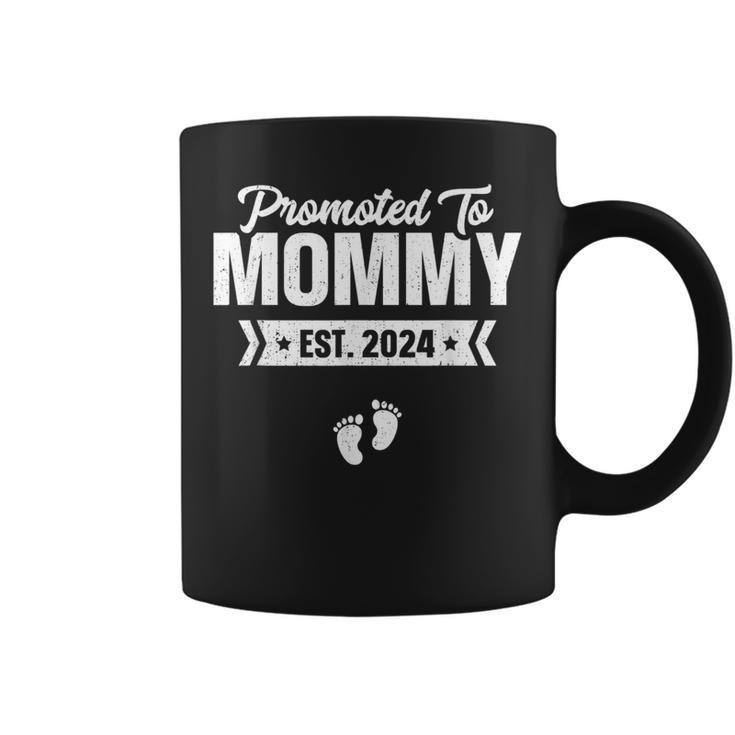 Promoted To Mommy Est 2024 Baby For New Mommy Coffee Mug
