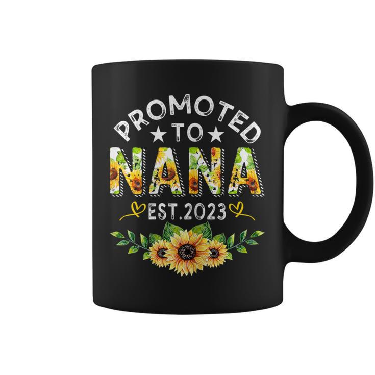 Promoted To Nana Est 2023 Pregnancy New Mom Mother Day Coffee Mug