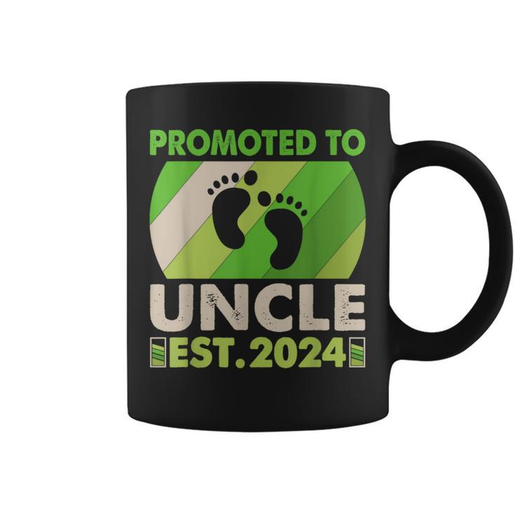 Promoted To Uncle 2024 Vintage I'm Going To Be An Uncle 2024 Coffee Mug