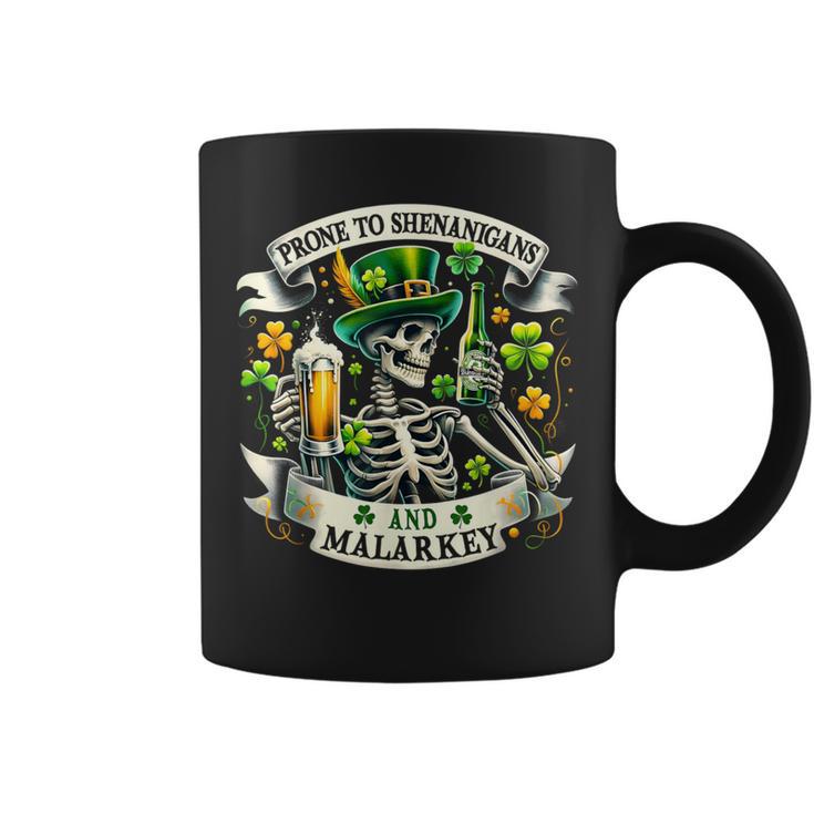 Prone To Shenanigans And Malarkey St Patrick's Day Coffee Mug