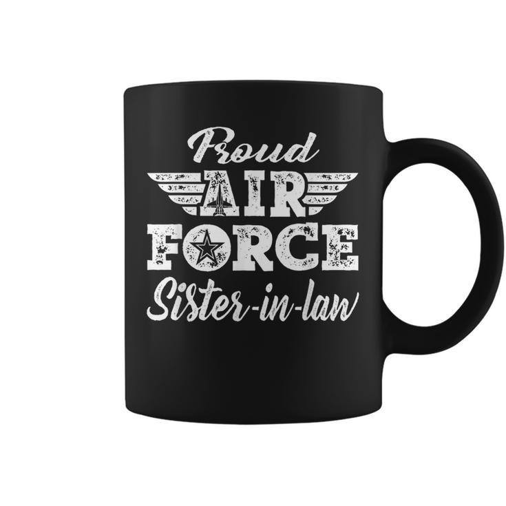 Proud Air Force Sister-In-Law Military Family Sibling Coffee Mug