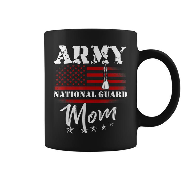 Proud Army National Guard Mom Us Flag Us Military Women Coffee Mug